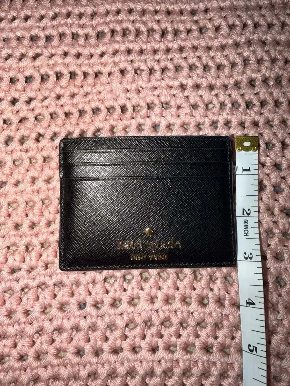 Kate Spade New York Small Slim Card Holder in Black